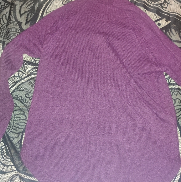 Purple Knit Turtleneck - Picture 1 of 7